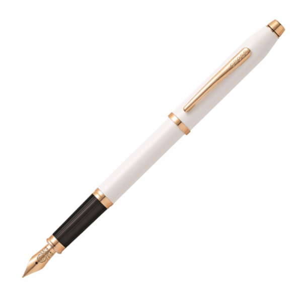 Ручка перьевая M Century II Pearlescent White Lacquer метал., подарочн. упак., жемчужный/розовое золото