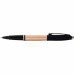Ручка роллер Calais Brushed Rose Gold Plate & Black Lacquer 0,7 мм, метал., подарочн. упак., розовое золото/черный, стерж. черный