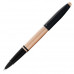 Ручка роллер Calais Brushed Rose Gold Plate & Black Lacquer 0,7 мм, метал., подарочн. упак., розовое золото/черный, стерж. черный