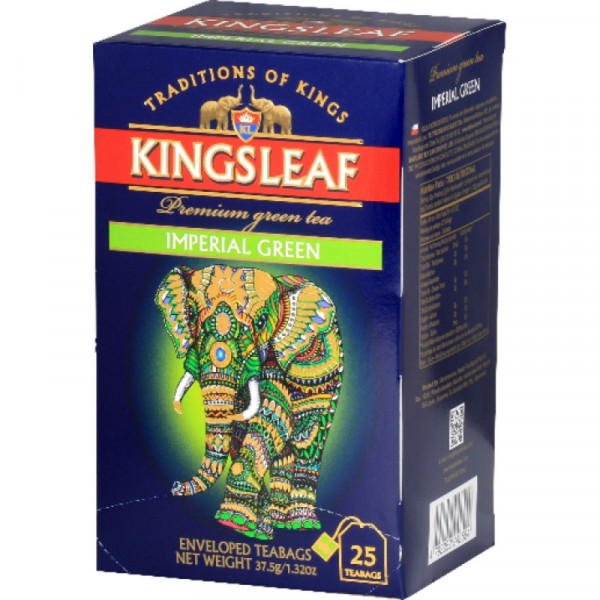 Чай Kings Leaf 25 пак*1,5 г., зеленый, Imperial Green