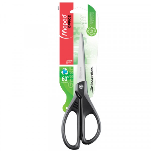 Ножницы 21 см Essentials Green черный