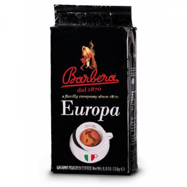 Кофе BARBERA мол., 250 гр., пач., EUROPA