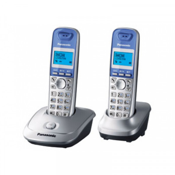 Телефонный аппарат Panasonic KX-TG2512RUS серебристый