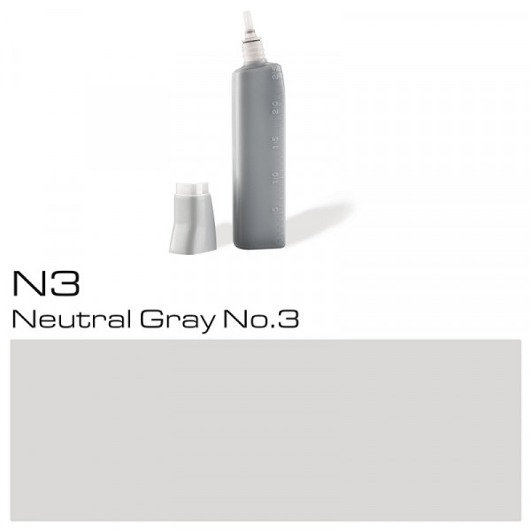 Чернила для заправки маркеров Copic N-3, нейтральный серый №3