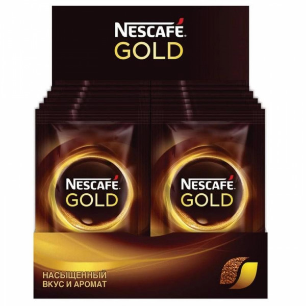 Кофе Nescafe натур. растворим. сублимир., 95 гр., стекл./б, Gold