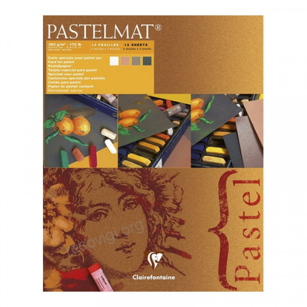 Блок бумаги для пастели Pastelmat 4 оттенка, 24x30см, 360 г, 12л.