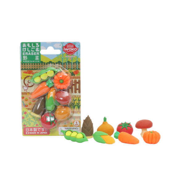 Ластик IWAKO Vegetables, блистер Ластик IWAKO Vegetables, блистер