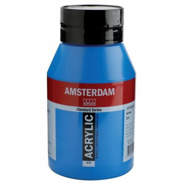 Краски акриловые Amsterdam 572 голубой основной, 1000 мл., банка