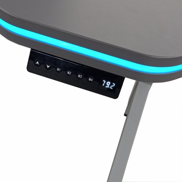 Стол с электроприводом одномоторный Fit Focus Y- desire 685-1130mm, цвет черный,столешница ДСП Egger 1395х760х46 U899 ST19 Нежный черный+подцветка