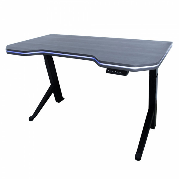 Стол с электроприводом одномоторный Fit Focus Y- desire 685-1130mm, цвет черный,столешница ДСП Egger 1395х760х46 U899 ST19 Нежный черный+подцветка