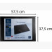 Бювар 37,5*57,5 см Kreacover с верх. прозрачным карманом, черный