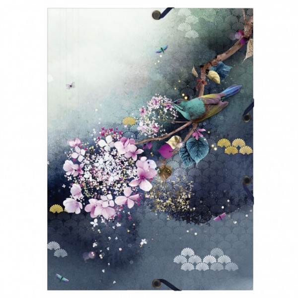 Папка на резинках А+, 15 мм Sakura dream 2 Clairefontaine, карт., разноцветный