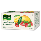 Чайный напиток Vitax 20*2 г., фруктовый, со вкусом клубники и манго