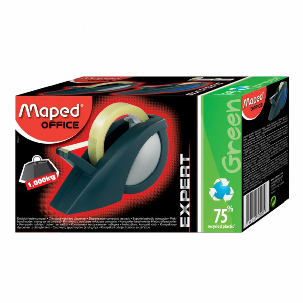 Диспенсер д/клейк. ленты Maped пласт., 33 м*19 мм, черный