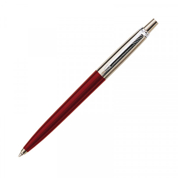 Ручка шарик/автомат Jotter Core K63 Kensington Red CT 1 мм, метал., подарочн. упак., красный/серебристый, стерж. синий