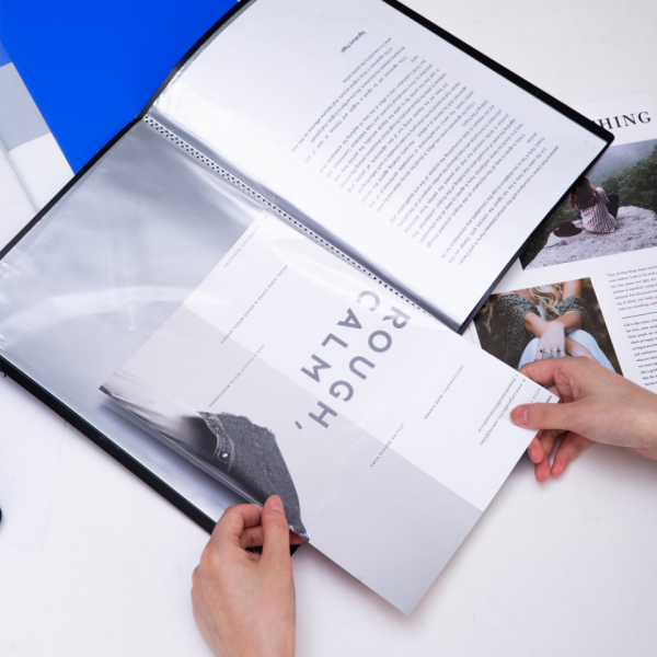 Папка на 40 карманов Display Book пласт., ассорти