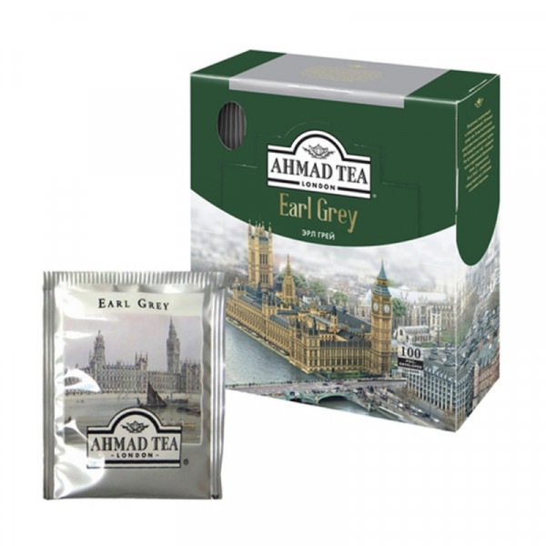 Чай Ahmad Tea 100пак*2 гр., черный, с ароматом бергамота, Earl Grey Чай Ahmad Tea 100пак*2 гр., черный, с ароматом бергамота, Earl Grey