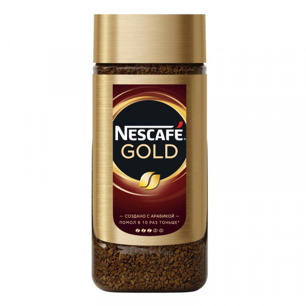 Кофе Nescafe натур. растворим. сублимир., 95 гр., стекл./б, Gold