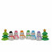 Ластик IWAKO Snowman & Tree ассорти