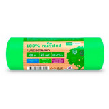 Мешки для мусора 60л 20шт/рулон ПНД Mirpack PURE ECOLOGY Био 12мкм 60*70см цв.зеленый Мешки для мусора 60л 20шт/рулон ПНД Mirpack PURE ECOLOGY Био 12мкм 60*70см цв.зеленый