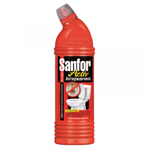 Средство чистящее д/сантехники Sanfor Active Антиржавчина 750 г Средство чистящее д/сантехники Sanfor Active Антиржавчина 750 г