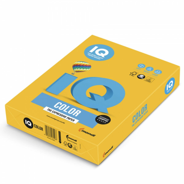 Бумага цветная A4, 80г/м, 500 л. IQ Color голубой лед