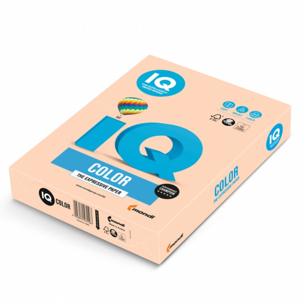 Бумага цветная A4, 80г/м, 500 л. IQ Color кремовый