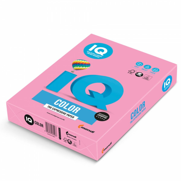 Бумага цветная A4, 80г/м, 500 л. IQ Color оранжевый неон