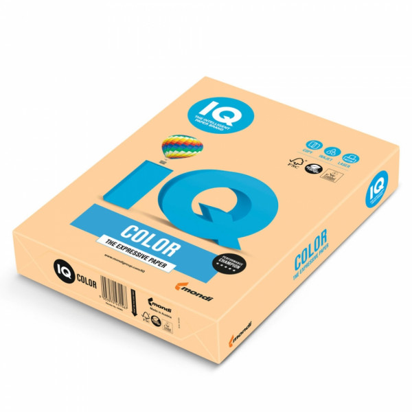 Бумага цветная A4, 80г/м, 500 л. IQ Color горчичный