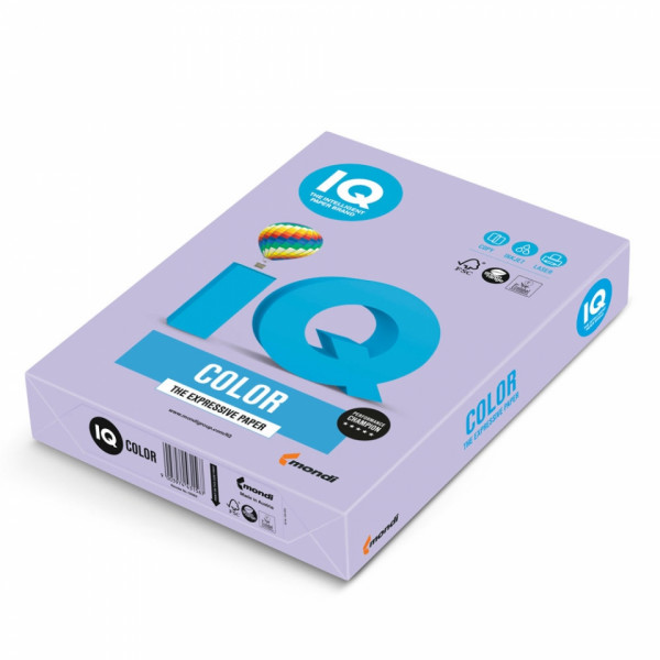 Бумага цветная A4, 80г/м, 500 л. IQ Color голубой лед
