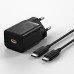 Сетевое зарядное устройство Baseus TZCCSUP-L01 Super Si Quick Charger Type-C 25W кабель Type-C-Type-C 1m Black