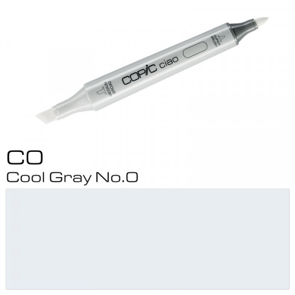 Маркер перм., худ. Copic ciao C-0, холодный серый №0 Маркер перм., худ. Copic ciao C-0, холодный серый №0