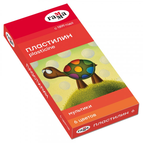 Пластилин для детской лепки 16 цв. Мультики со стеком