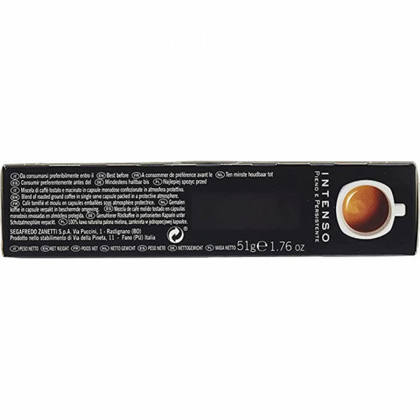 Капсулы для кофе-машин Segafredo, 10 порц, Intenso Nespresso
