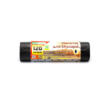 Мешки для мусора 120л 10шт/рулон ПНД Mirpack Classic 12мкм 70*110см цв.черный Мешки для мусора 120л 10шт/рулон ПНД Mirpack Classic 12мкм 70*110см цв.черный