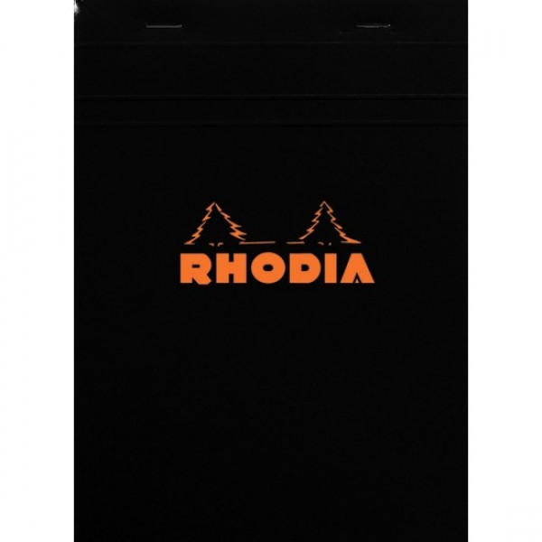 Блокнот А5 148*210 мм, 80 л., в точку Rodia скоба сверху, оранжевый