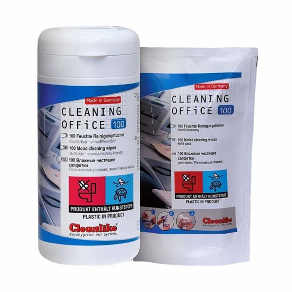 чист_сменный блок салфеток 100шт Cleanlike с высоким содержанием спиртов