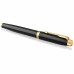 Ручка роллер IM Black Lacquer GT 0,5 мм, метал., подарочн. упак., черный/золотистый, стерж. черный