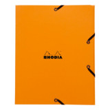 Папка на резинках А5 40 мм. Rhodia карт., оранжевый Папка на резинках А5 40 мм. Rhodia карт., оранжевый