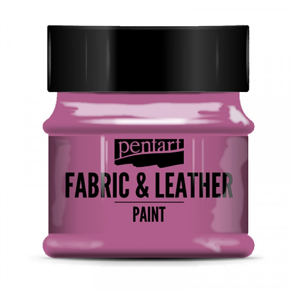 Краски д/текстиля Pentart Fabric & Leather paint пурпурный, 50 мл, банка