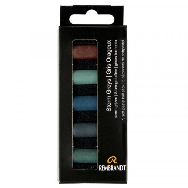 Пастель мягкая Rembrandt Half Pastel набор, 5 цв., насыщенные серые