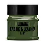 Краски д/текстиля Pentart Fabric & Leather paint зеленая сосна, 50 мл, банка Краски д/текстиля Pentart Fabric & Leather paint зеленая сосна, 50 мл, банка