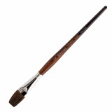 Кисть Escoda Versatil Brush S/H синтетика, темно-коричневый, плоская, №3/4 Кисть Escoda Versatil Brush S/H синтетика, темно-коричневый, плоская, №3/4