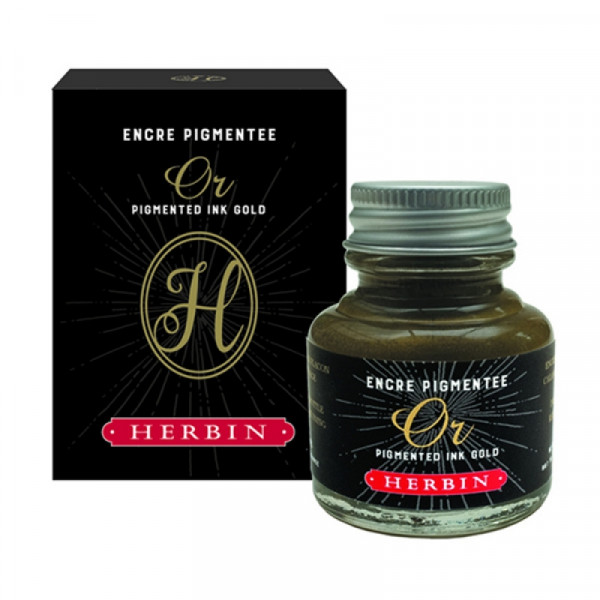 Тушь Herbin для каллиграфии, 30 мл, золото