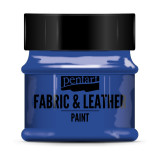 Краски д/текстиля Pentart Fabric & Leather paint синий, 50 мл, банка Краски д/текстиля Pentart Fabric & Leather paint синий, 50 мл, банка