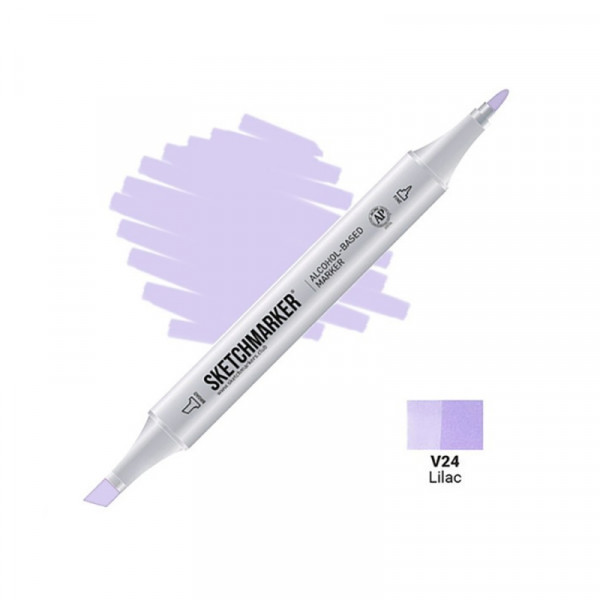 Маркер перм., худ. Sketchmarker двусторонний, V24, сиреневый