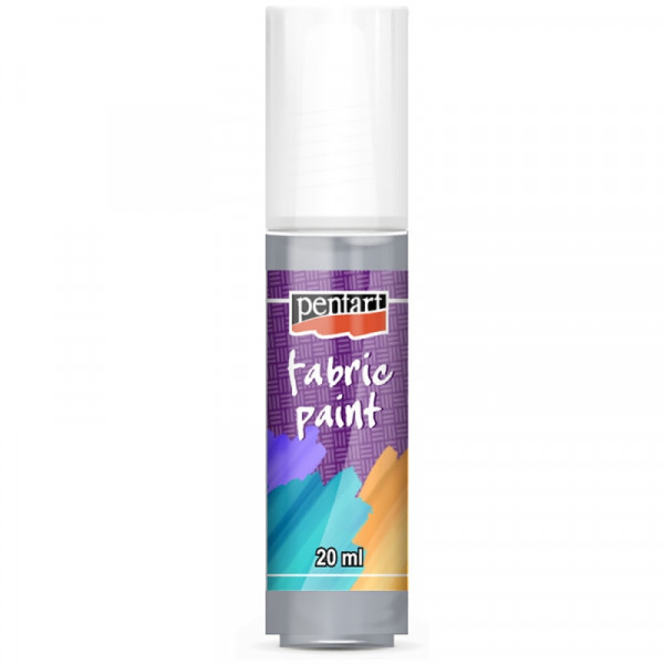 Краски д/текстиля Pentart Fabric paint серый, 20 мл, банка