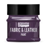 Краски д/текстиля Pentart Fabric & Leather paint фиолетовый, 50 мл, банка Краски д/текстиля Pentart Fabric & Leather paint фиолетовый, 50 мл, банка