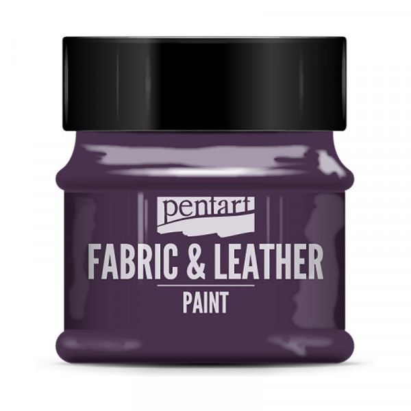 Краски д/текстиля Pentart Fabric & Leather paint фиолетовый, 50 мл, банка