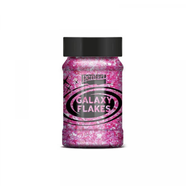 Хлопья декоративные Pentart Galaxy Flakes 15 гр, маджента Венера